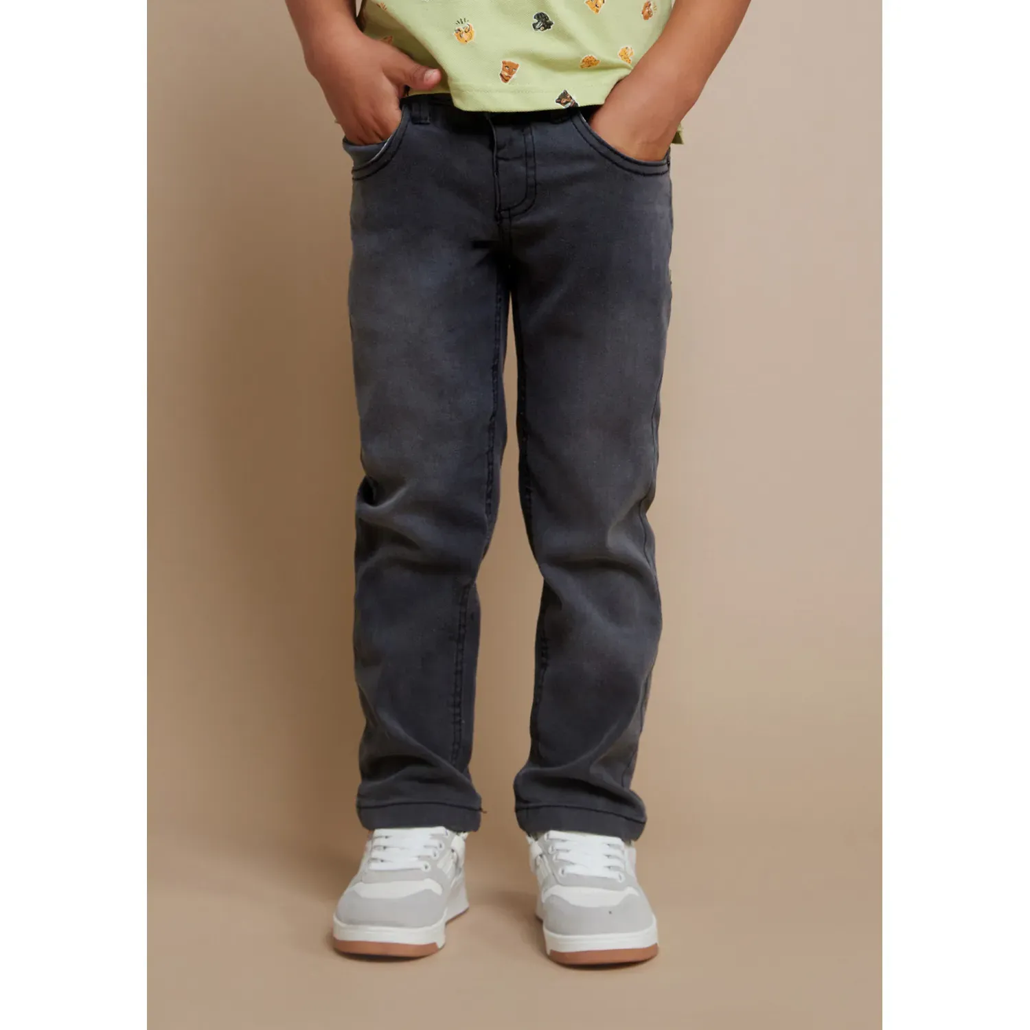 SOFT DENIM PANT GREY SLIM FIT / 3546-010