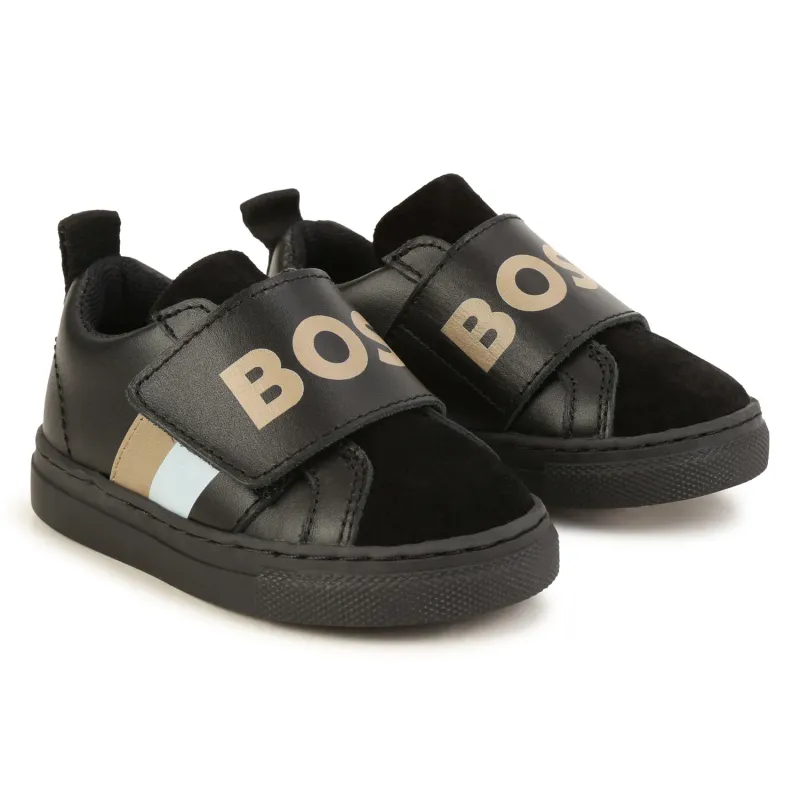 SHOE BLACK TRAINERS BROWN LOGO / J09202-09B