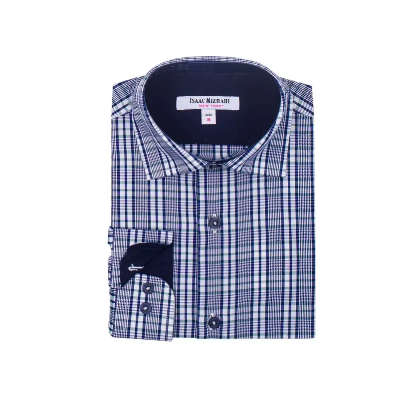 SHIRT NAVY PLAID / SH9717