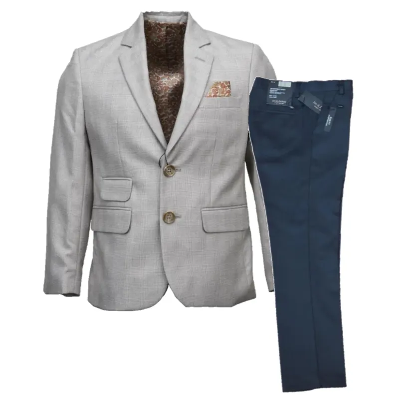2PC SUIT GREY SAND SEDATE / BLZ-472-LZ472