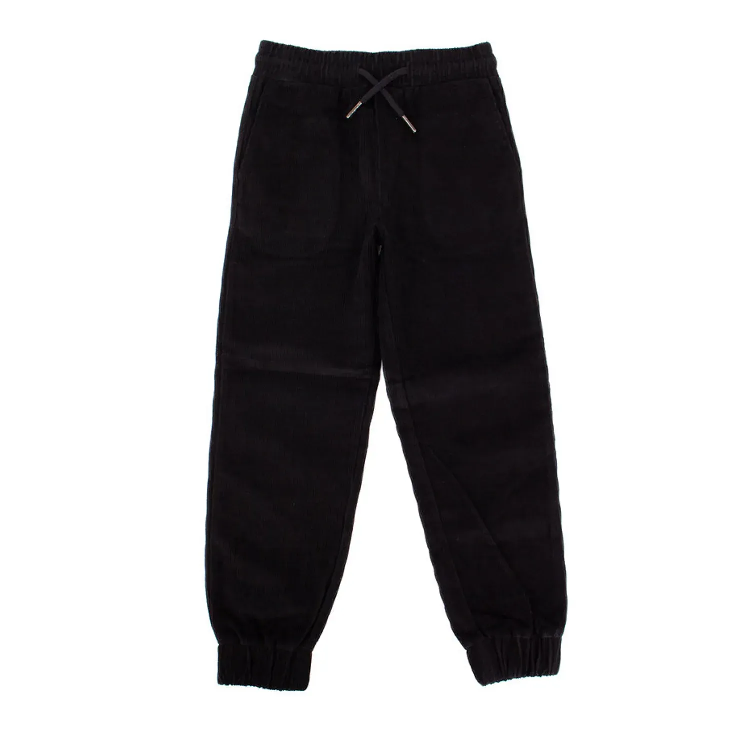 PJ38 JOGGER PANT BLACK CORDUROY ELASTIC CUFF / 22FA