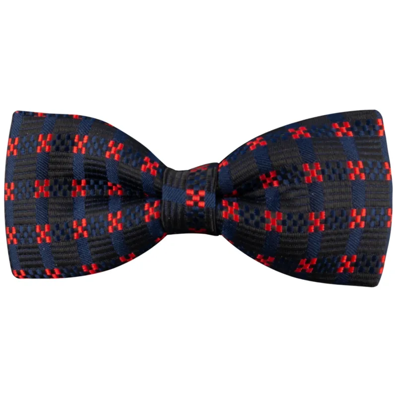 BOWTIE NAVY PINK CROSS STITCH / T72