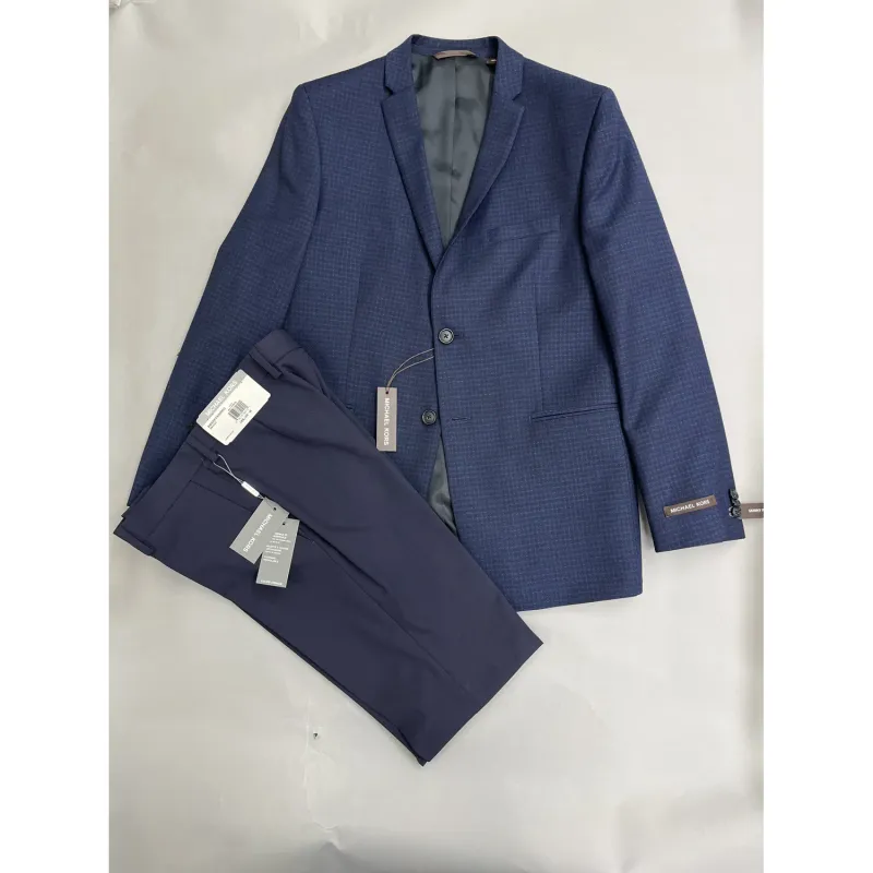 2PC SPORT JACKET & PANT NAVY CHECK REGULAR FIT / BUT1YPV0116