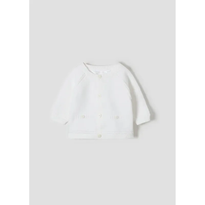 KNIT CARDIGAN WHITE / 1317