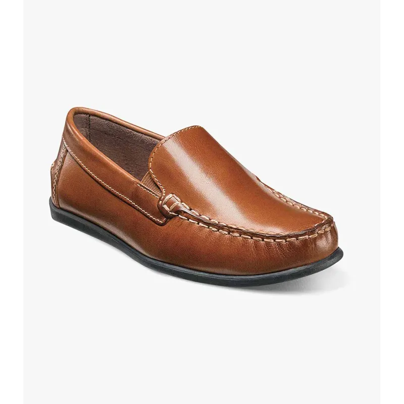 SHOE JASPER VENETIAN SADDLE TAN SLIP ON / 16564-257