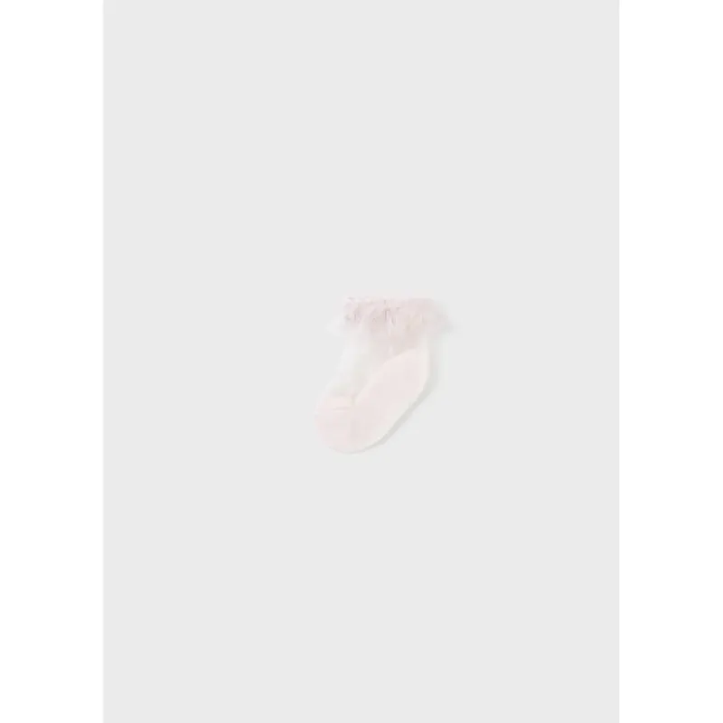 PLUMETI SOCKS WITH FRILL & DOTS NUDE LIGHT PINK / 9712-088