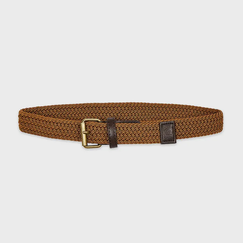 BELT BROWN ELASTIC BRAIDED / 10916