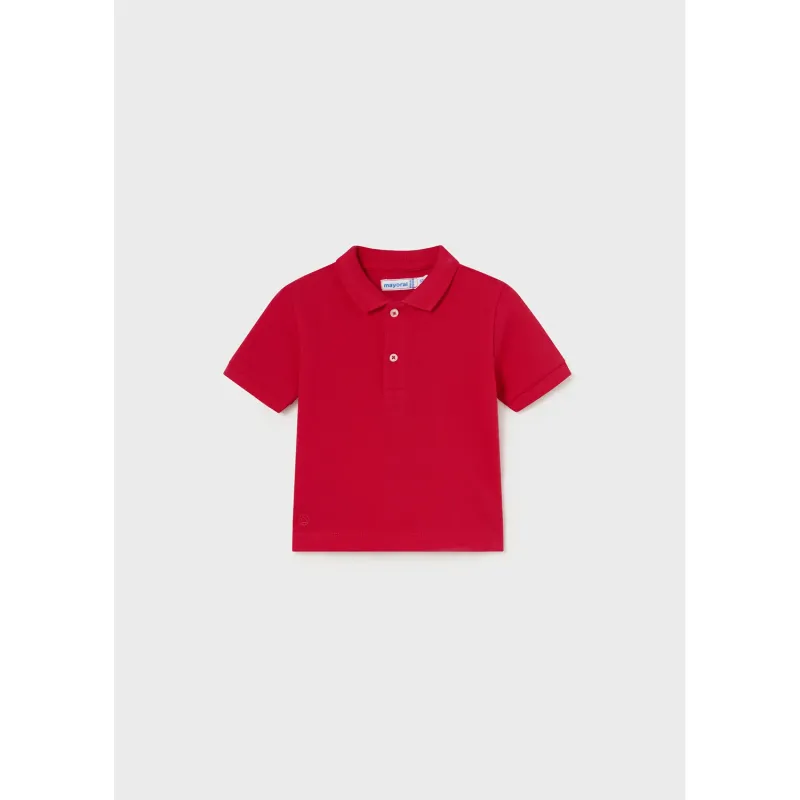 POLO TOP RED BASIC SHORT SLEEVE / 102-016