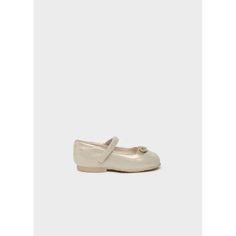 SHOE GOLD & BEIGE MARYJANE STRAP / 41440-074