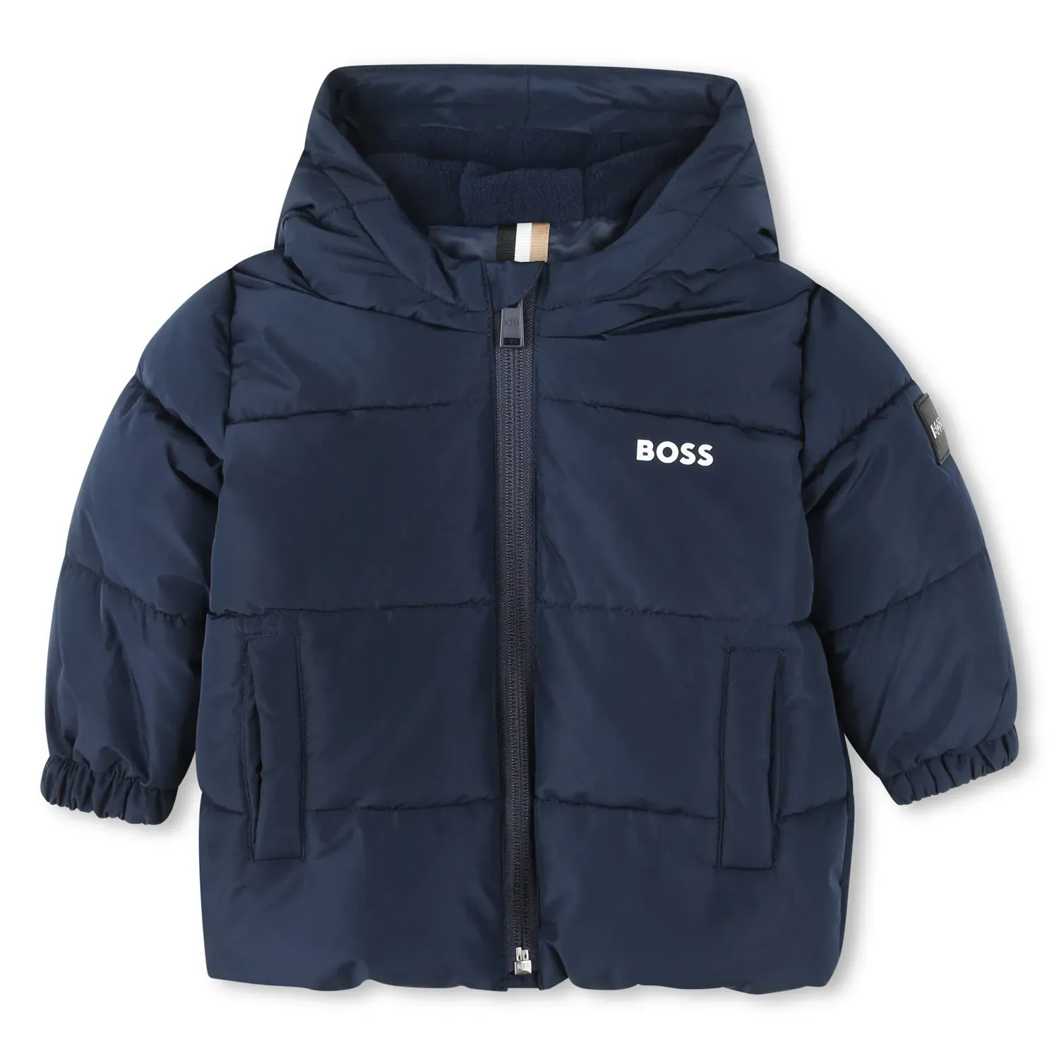 NAVY HOODED JACKET ZIP UP CLOSURE / J51258-849