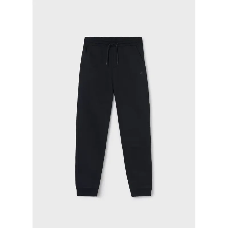 BLACK SWEAT PANT CUFFED / 705-077