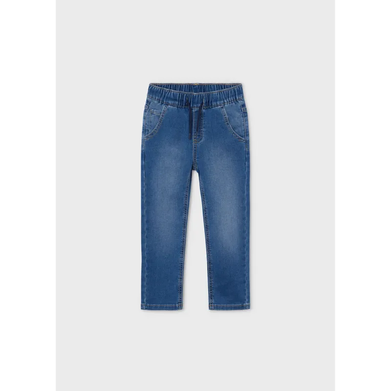 MEDIUM BLUE DENIM JOGGER JEAN / 4531-011
