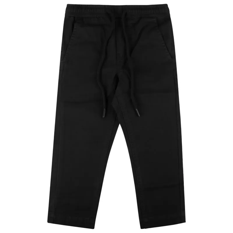 PANT BLACK SLIM FIT ADJUSTABLE WAIST / LSZ504