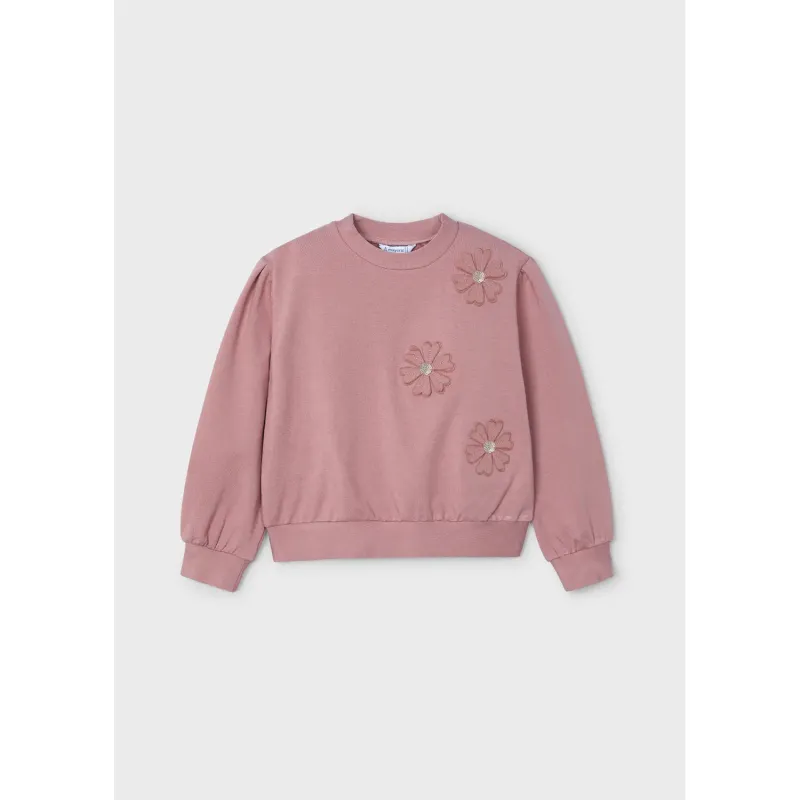 ROSE PULLOVER FLOWER APPLIQUE / 4478-046