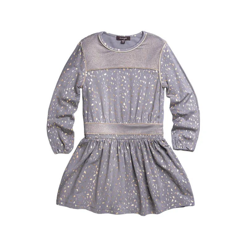 DRESS GREY GOLD CONFETTI PRI