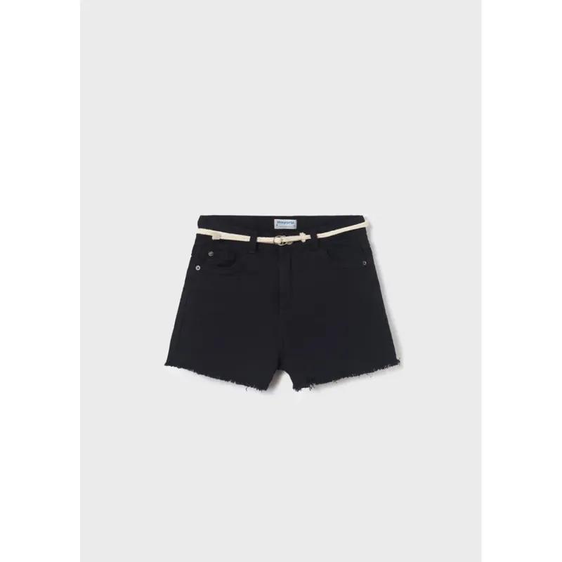 SHORT & BELT BLACK TWILL BASIC / 275-091