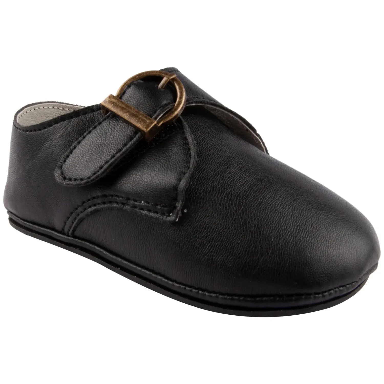 SHOE BLACK IMITATION BUCKLE CLOSURE BABY / MCJF2703