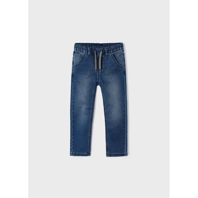 SOFT DENIM JOGGER PANTS LIGHT BLUE / 3543-092