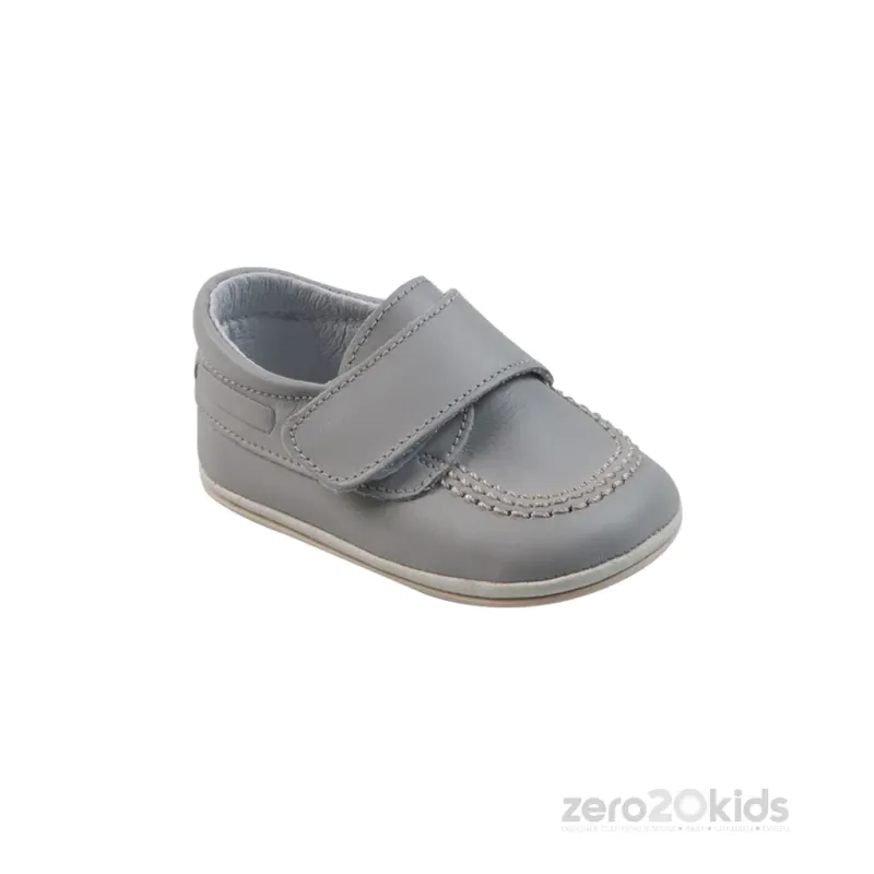 SHOE 9513 GRY LEATH 3STITCH T