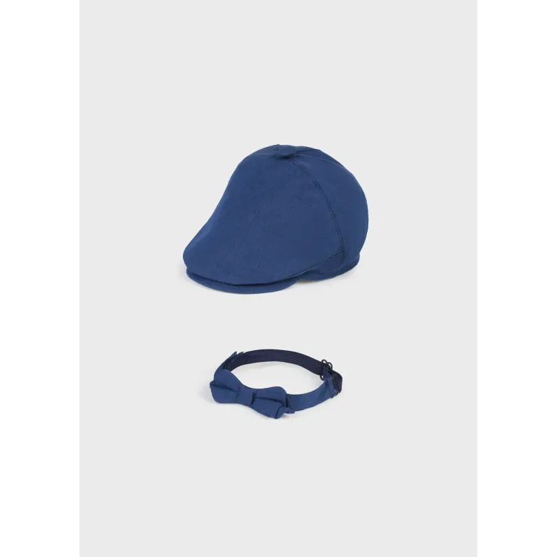 2PC CAP & BOWTIE SET NAVY / 9719-029