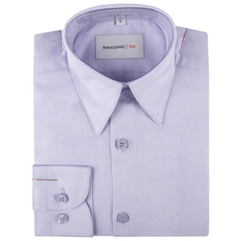 SHIRT LILAC THIN STRIPES TONE ON TONE / MC734