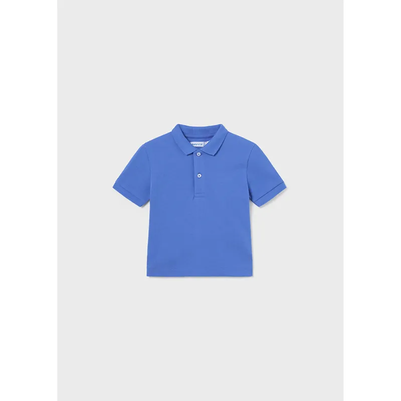 POLO TOP BLUE SHORT SLEEVE BASIC / 102-017