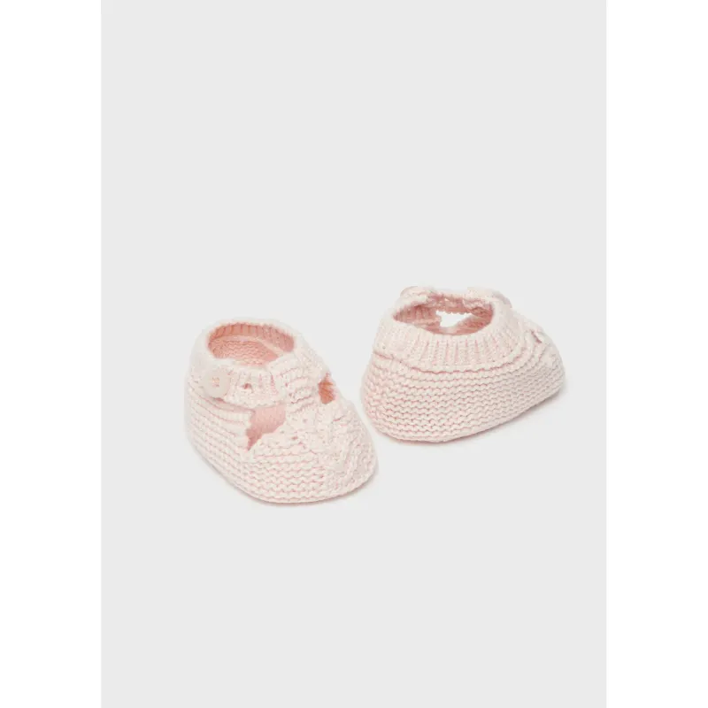 KNIT BOOTIES LIGHT ROSE / 9749-085