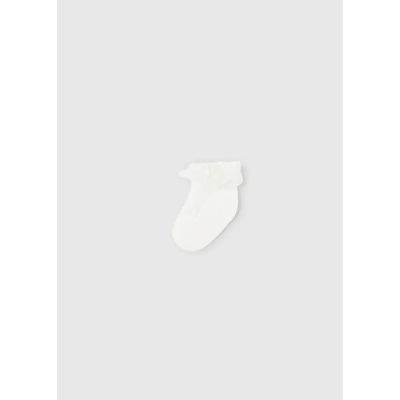 PLUMETI SOCKS CREAM TULLE GRILL & DOTS / 9712-089