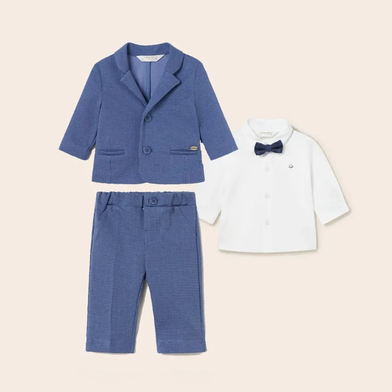 BLUE JACKET & PANT WHITE SHIRT & BOWTIE / 1402-1190-1511-87