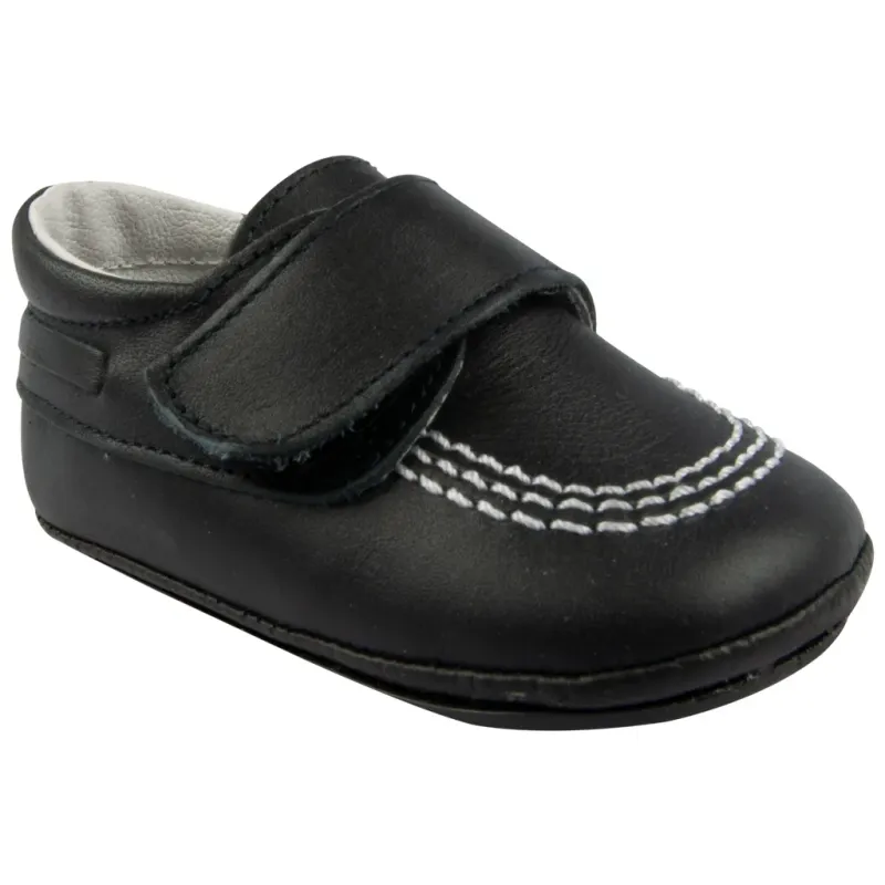 SHOE 9513 NVY WITH WHT STITC