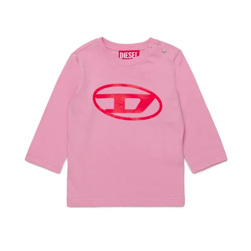 TSHIRT PINK RED D LOGO LONG SLEEVE / K00570-K325