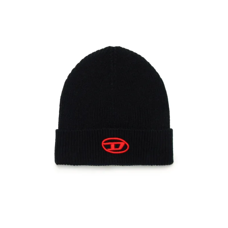 BLACK KNIT HAT UNISEX / J01610-K9002