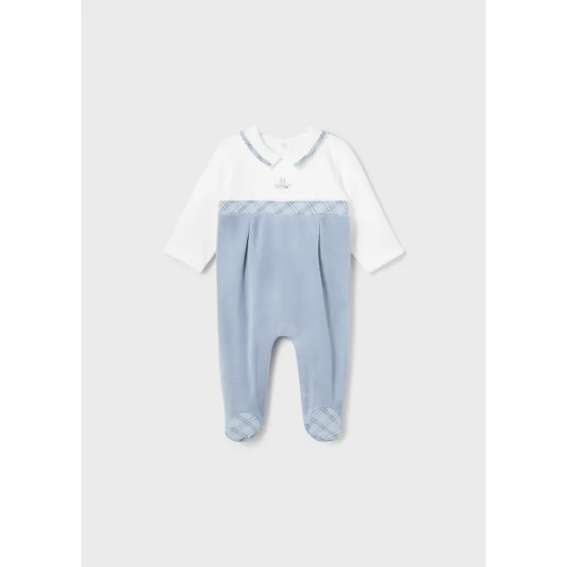 SKYBLUE VELOUR SLEEPER WHITE BODICE / 2791-027