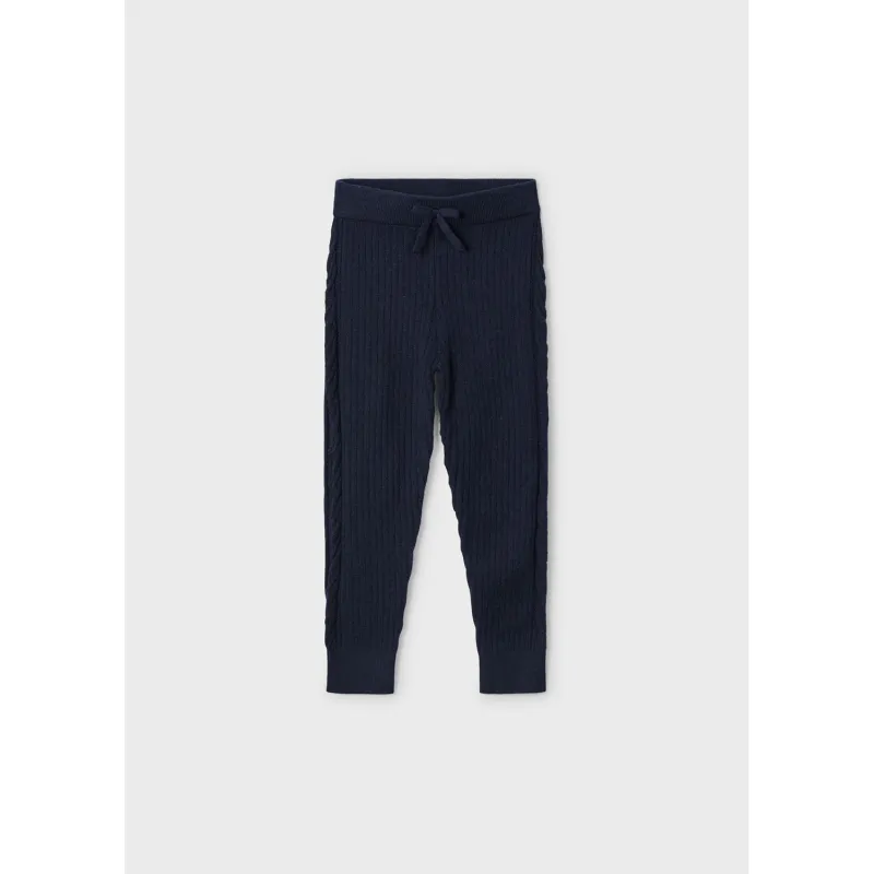 NAVY KNIT LEGGING RIBBED / 10812-054