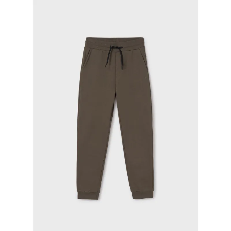 DAR GREEN FLEECE PANT CUFFED WITH POCKETS / 705-073