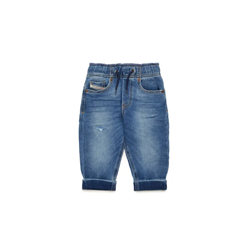 BLUE DENIM JEAN WITH CUFF / K00311-K01