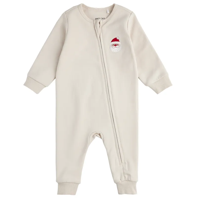 BEIGE ROMPER RED SANTA BABY / 24HRW60N01B