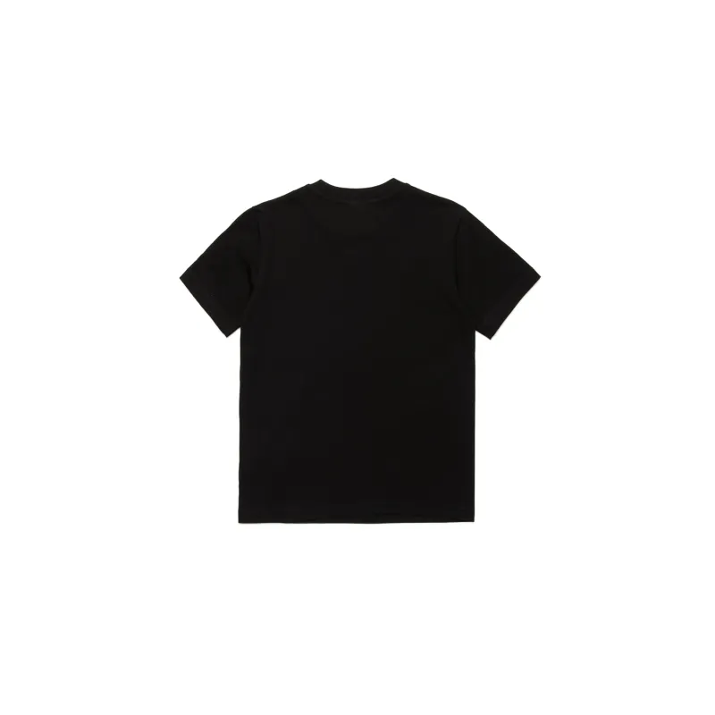 BLACK TSHIRT SHORT SLEEVE RED DSL LOGO / J02237-OGRAI-K900