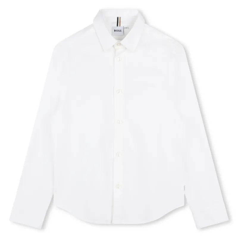 WHITE SHIRT LONG SLEEVE / J52009-10P
