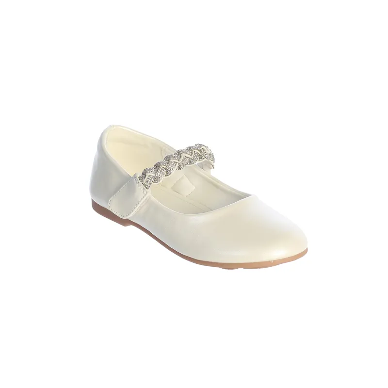 IVORY SHOE RHINESTONE STRAP TRIM / TTS170