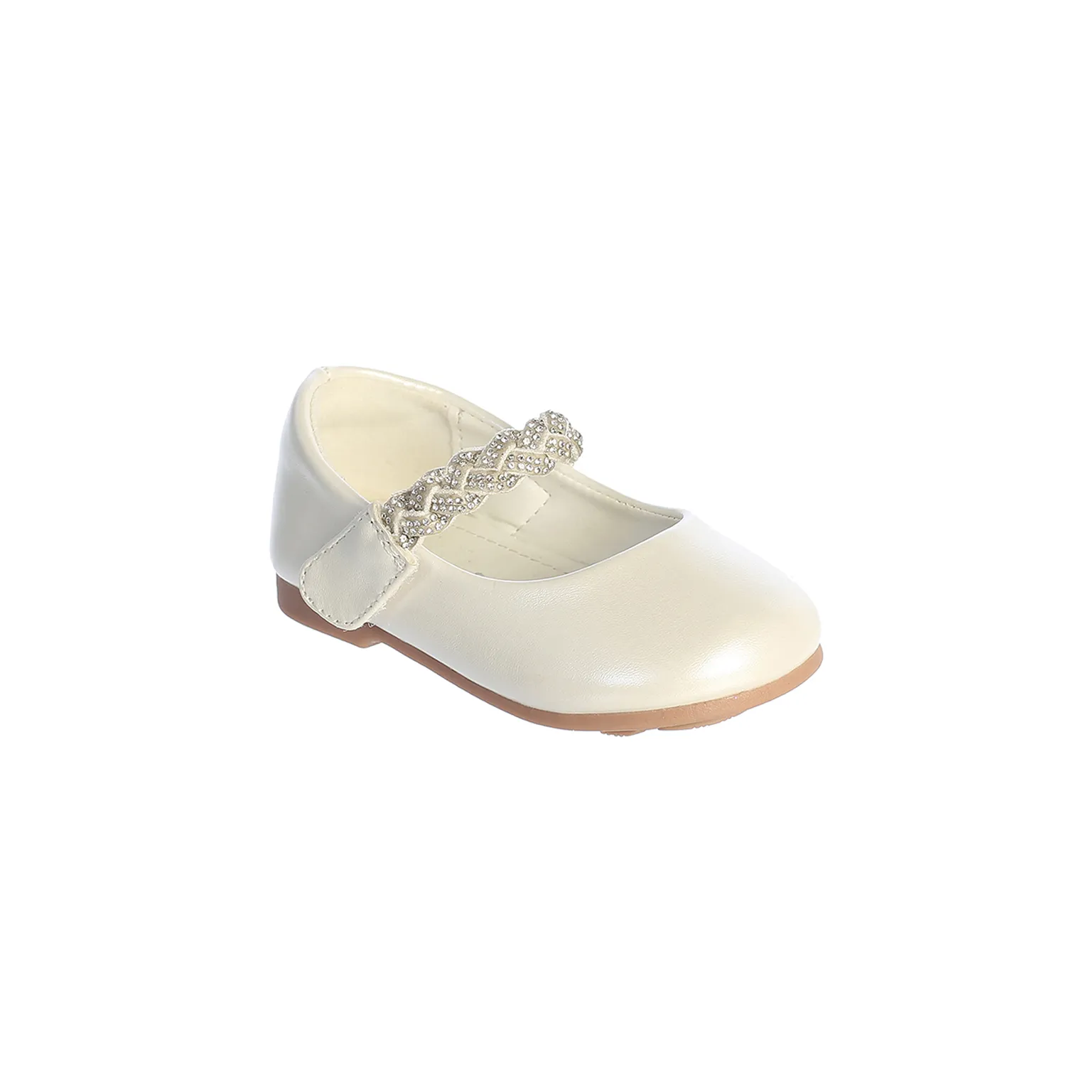 IVORY SHOE RHINESTONE TRIM STRAP / TTS169