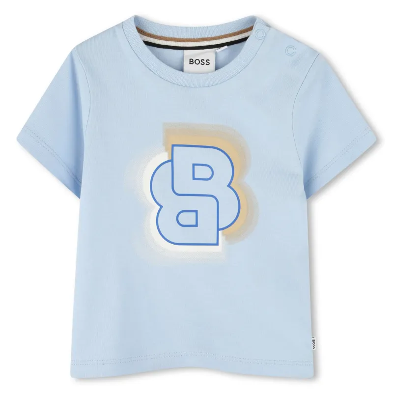 BLUE TSHIRT SHORT SLEEVE BB LOGO / 52108-887