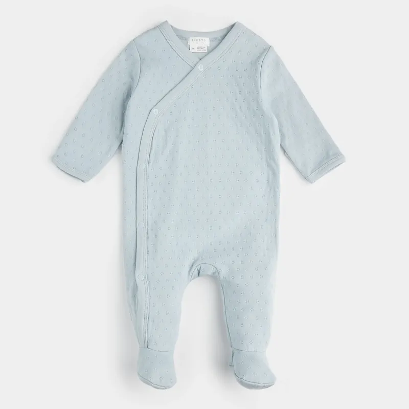 LIGHT BLUE SLEEPER SIDECLOSURE EMBOSSED PRINT / 25SGL45P01B
