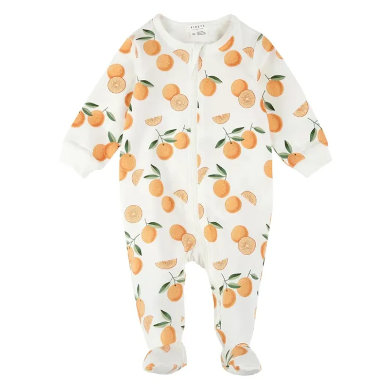 OFF WHITE SLEEPER ORANGES PRINT FRONT CLOSURE / 25RGL34P01B