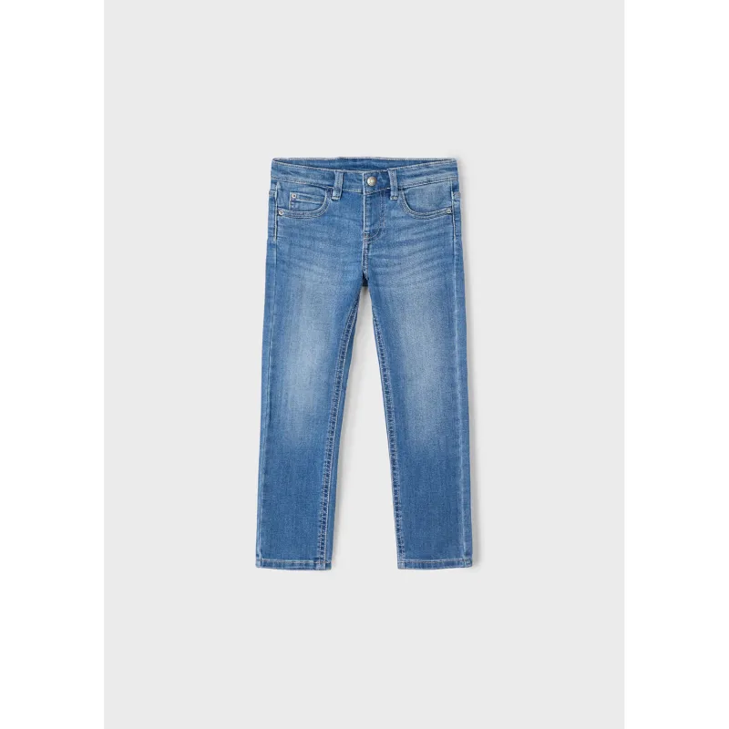 MEDIUM BLUE DENIM PANT SLIM FIT BASIC / 515-84