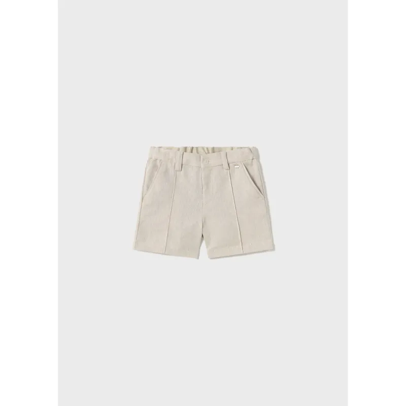 BEIGE BERMUDA SHORTS DRESSY / 1240-093