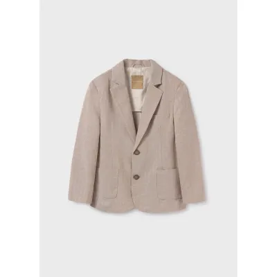 BEIGE JACKET SPORT TONE ON TONE PRINT 2POCKETS / 6485-071