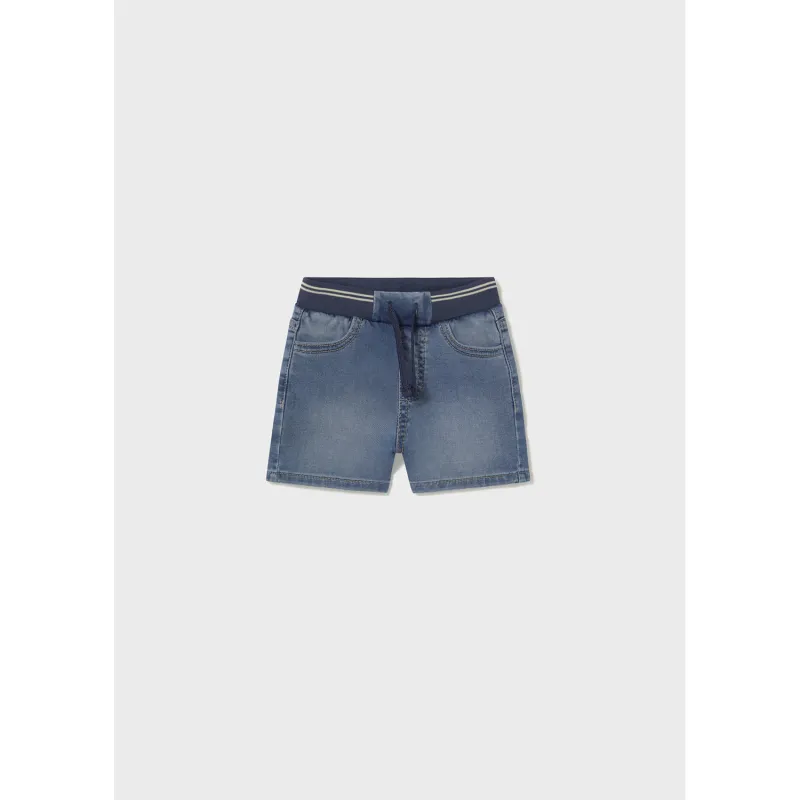 MEDIUM BLUE DENIM SHORTS SOFT / 1248-023