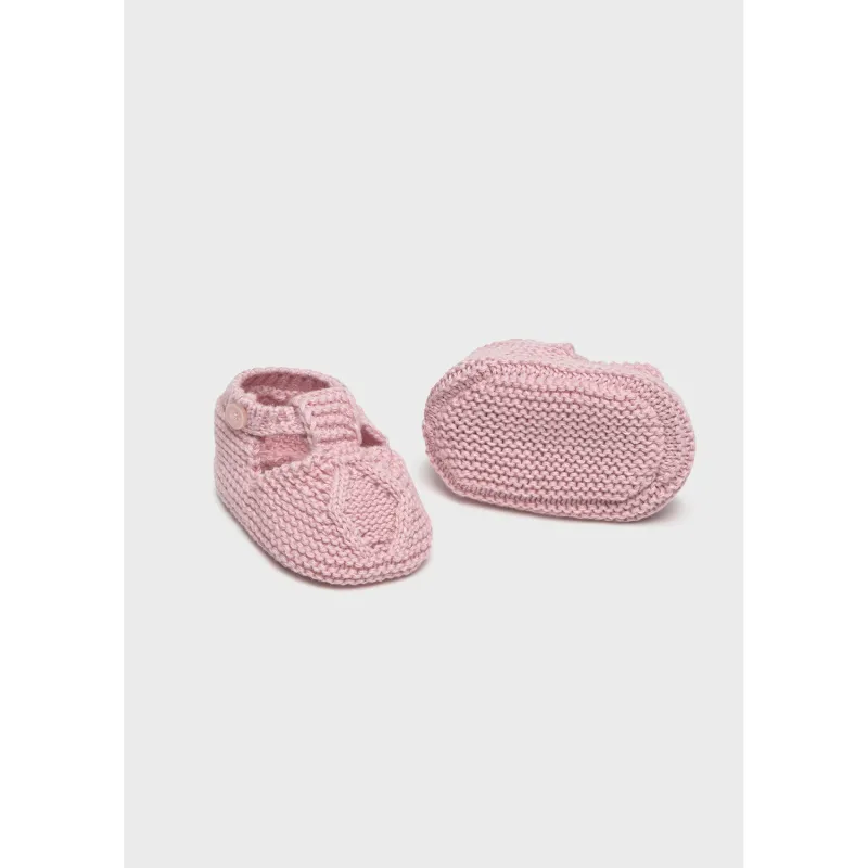 PINK KNIT BOOTIES / 9908-040