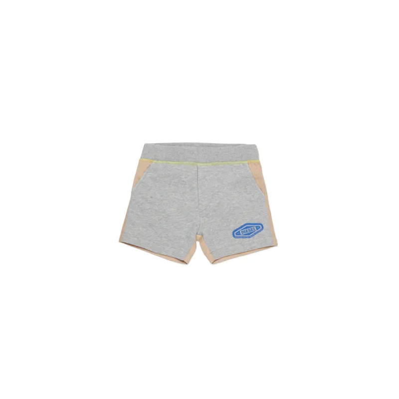 GREY & TAN SHORTS KNIT FRONT REGULAR BACK / K00605-K963
